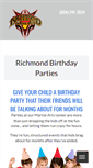 Mobile Screenshot of kidsbirthdaypartiesrichmondbc.com